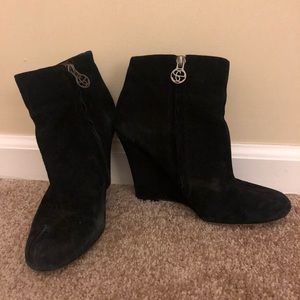 Sam Edelman black boot wedges!